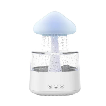 RelaxCloud Rain Diffuser: Aromatherapy Humidifier with Color-Changing Lamp